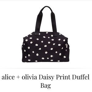 Daisy print duffle bag
